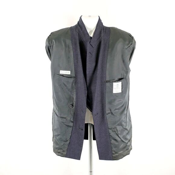 Austin Reed Flannel Wool Gray Peak‎ Lapel Double Breasted Blazer 42R Dillard's - Picture 14 of 15